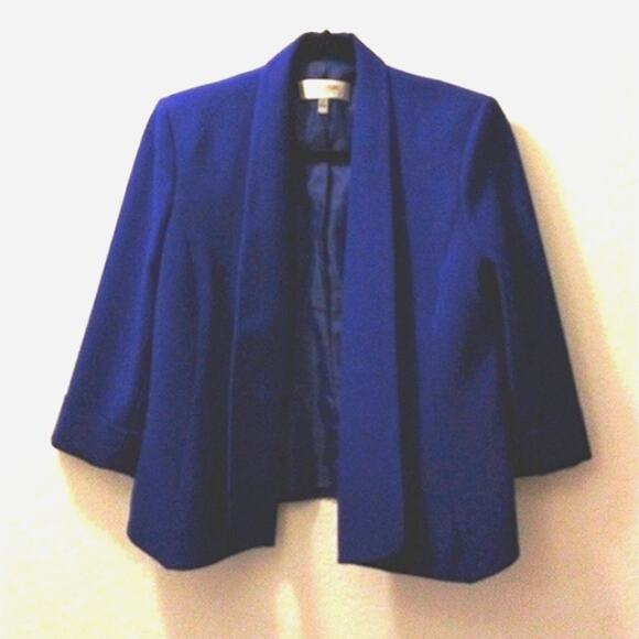 Jones Studio Career Blazer Jacket Sz 6 Petite Blue Office Career Boss Boardroom - Picture 3 of 12